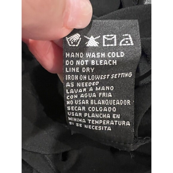 Perceptions New York Black Long Maxi Sleevless Stretch Dress Size 12 - Picture 6 of 6